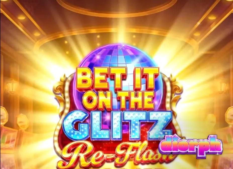 Bet It on the Glitz Re-Flash slot machine interface na may neon Vegas theme